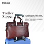 HAMMONDS FLYCATCHER Genuine Leather Office Bag for Men, 15.6 Inch Messenger Laptop Bag for Men with Adjustable Strap & Multiple Compartments, 1 Year Warranty - Office, Travel, Daily Use - Image 9