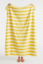 Bamboo Ultra Soft & Thin Turkish Towel- 160x75cm|Quick Dry, Super Absorbent, Anti Bacterial|Extra Large Bath Towel for Men and Women|Ideal for Bath,Travel,Gym,Beach,Pool & Yoga(Sunshine Yellow) - Image 4