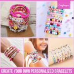 Craftinger Multi Beads for Jewellery Making Kit, Colorful Beads Set for Kids DIY Craft Bracelet Necklace Making, Activity Games for Girls Age 6-12 Years Old - Image 3