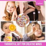 Craftinger Multi Beads for Jewellery Making Kit, Colorful Beads Set for Kids DIY Craft Bracelet Necklace Making, Activity Games for Girls Age 6-12 Years Old - Image 5