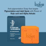 BAKE 2% Kojic Acid Scrub Treatment Soap (200 Gms, 2 Pcs) for Pigmentation, Dark Spots & Tan Removal | Brightens Underarms, Knees & Elbows | With Alpha Arbutin, Niacinamide & MelasaRx™ Complex | For Men & Women - 100g x 2 - Image 6
