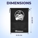 Billebon Shoe Bag for Travel Bag for Man & Women Shoe Cover for Storage at Home Gym Reusable Travelling Accessories Organizer Pouch Travel Essentials Footwear Bags for Travelling Men -Pack of 6, Black - Image 4