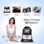 Billebon Shoe Bag for Travel Bag for Man & Women Shoe Cover for Storage at Home Gym Reusable Travelling Accessories Organizer Pouch Travel Essentials Footwear Bags for Travelling Men -Pack of 6, Black - Image 5