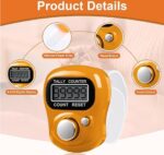 ELEXA Finger Ring Counter - Pack of 1, 5-Digit Hand Clicker Finger Counter, Multicolor with Clear Numbers, Digital Counting Device for Prayer, Mantra, Jap Mala, Cricket Umpire (Multicolor) (1) - Image 6