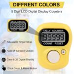 ELEXA Finger Ring Counter - Pack of 1, 5-Digit Hand Clicker Finger Counter, Multicolor with Clear Numbers, Digital Counting Device for Prayer, Mantra, Jap Mala, Cricket Umpire (Multicolor) (1) - Image 8