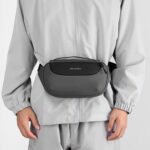Wildhorn Crossbody Sling Bag for Men | Compact Waist & Chest Bag | Water-Resistant Travel Fanny Pack with Adjustable Strap for Daily Use, Hiking & Outdoor Activities. (Grey) - Image 8
