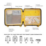 MOKOBARA Polycarbonate The Transit Cabin Overnighter Luggage 58Cms Cabin Size Poly-Carbonate Hard Sided 8 Hinomoto Wheels Suitcase Trolley (We Meet Again Sunray 2.0, Blue) - Image 6