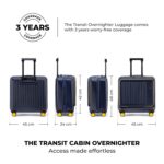 MOKOBARA Polycarbonate The Transit Cabin Overnighter Luggage 58Cms Cabin Size Poly-Carbonate Hard Sided 8 Hinomoto Wheels Suitcase Trolley (We Meet Again Sunray 2.0, Blue) - Image 7