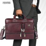 HAMMONDS FLYCATCHER Genuine Leather Office Bag for Men, Premium 15.6 Inch Laptop Bag for Men, Multi Compartments & Adjustable Strap, Ideal for Office, Travel, Daily Use - 1 Year Warranty - Image 9