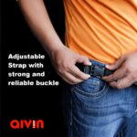 Aivin Hipster Waist Bag Unisex Fanny Pack Premium Stitching, Hidden Zippers, Waterproof Pocket, for Hiking Travel, Money Belt Waist Pack Zip Pouch Document Money Phone Belt Sport Bag Black - Image 7