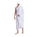 Islamic Men's Ihram Set for Hajj Umrah 100% Cotton umrah Towel with Belt Kufi and Tawaf Beads for Muslim Men 43X86 inch (110 x 220 cm) - Image 3
