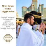 Islamic Men's Ihram Set for Hajj Umrah 100% Cotton umrah Towel with Belt Kufi and Tawaf Beads for Muslim Men 43X86 inch (110 x 220 cm) - Image 7