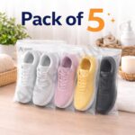 Shoe Storage Bags Frosted Zipper – Reusable Travel Shoe Organizer Bags, Waterproof & Durable Shoe Covers for Packing, Closet & Luggage (30.5 x 35.5 CM) (5) - Image 9