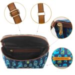 Funk For Hire Women Printed Canvas Small Waist Bag, Fanny Pack, Chest Bag, Utility Waist Pouch, Crossbody Sling Bag - Navy Blue - Image 4