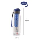 CELLO Infuse Water Bottle Set of 2, 800ml, Blue/Green | Food Grade Unbreakable Detox Bottle with Infuser Chamber |Reusable Leakproof Lightweight Easy to Carry Fridge Pet Bottle For Home, Gym & Outdoor - Image 6
