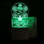 Talgo Islamic PANJATAN 3D Optical Illusion Acrylic Night Lamp, 7 Colors RGB Auto Colour Changing LED Plug and Play Night Light, Office Light, Best for Gift - Pack of 1 (SD150,Multicolour, 3 Inch) - Image 4