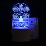 Talgo Islamic PANJATAN 3D Optical Illusion Acrylic Night Lamp, 7 Colors RGB Auto Colour Changing LED Plug and Play Night Light, Office Light, Best for Gift - Pack of 1 (SD150,Multicolour, 3 Inch) - Image 5