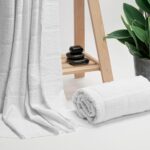 Modefa Islamic Men's Ihram Towel Set for Hajj Umrah - 2 Piece Set - 110 x 220, 100% Cotton - Combo with Belt, Kufi and Tawaf Beads - Image 3