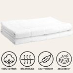 Modefa Islamic Men's Ihram Towel Set for Hajj Umrah - 2 Piece Set - 110 x 220, 100% Cotton - Combo with Belt, Kufi and Tawaf Beads - Image 5