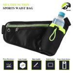 GOTEO Waterproof Waist Bag with Water Bottle Holder & Earphone Slot, Crossbody Fanny Pack with Mobile Phone Holder & Adjustable Strap for Men and Women - Travel, Sports, Cycling, Running - Image 3