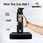 Speedex Stainless Steel Water Bottle 1 Ltr For Kids, Boys, Girls, 1 Litre Bottles for Gym, Sports, Fridge Use, School & Office - 1000ml, Black Colour, Sipper Cap - Image 4