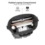 USUAL EdgeWise Laptop Bag for Men Office Use | 15.6/16 Inch Laptop Sleeve (16 Inch+) | Water Resistant Messenger Briefcase | Executive Office Bag | Side Laptop Bag for men | Detachable Shoulder Strap - Image 6