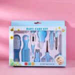 Baby Healthcare and Grooming Kit, Baby Safety Set Baby Comb, Brush, Finger Toothbrush, Nail Clippers, Scissors, Nasal Aspirator, Baby Essentials Nursery Care Kit - Image 3