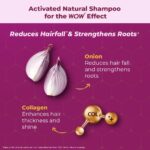 WOW Skin Science Onion + Collagen Anti-Hairfall Shampoo| Controls Hair fall | Helps Strengthen Hair | No Sulphate No Paraben | For Men & Women - 1ltr - Image 5
