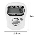 Digital Finger Counter for Hand Tally Counting | Pack of 2 | Electronic Digital Counter Clicker with Reset Button | Finger Ring Tally Counter for Prayer, Gym, Chanting, Tasbeeh & Daily Use - Image 4