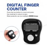 Digital Finger Counter for Hand Tally Counting | Pack of 2 | Electronic Digital Counter Clicker with Reset Button | Finger Ring Tally Counter for Prayer, Gym, Chanting, Tasbeeh & Daily Use - Image 5