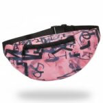 Stylish Fanny Pack Waist Bag for Men & Women | Camo Pattern Design with Adjustable Strap | Lightweight Travel Pouch for Outdoor, Sports & Everyday Use (Pink) - Image 4