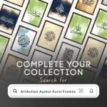ArtAction Ayatul Kursi Arabic Calligraphy Wall Frame Poster | A4 Size | Blue & White Islamic Calligraphy Wall Art | Framed Quran Verse Decor Gift for Living Room, Bedroom & Prayer Area - Image 8