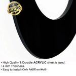 Islamic Aayat Decor For Home | Muslim Wall Art | Islamic Wall Frame | Arabic Calligraphy For Home & Office l Decorative Religious Art, Home Decor 61 Cm X 21 Cm | Black - Acrylic (Hasbunallahu wa ni'mal wakeel) - Image 3