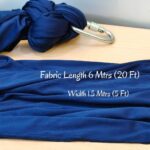 Streetup India® Lycra Fabric Aerial Swing/Yoga Hammock With 20 Feet Long Fabric With Carabiner Neavy Blue - Image 6