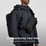 tomtoc 3.5L Sling Bag with RFID Blocking, Crossbody Bag Chest Shoulder Pack for Men and Women, Water-resistant Lightweight Casual Waist Fanny Pack for Travel/Daily Use - Image 7
