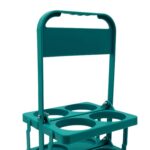Water Bottle Carrier Folding 4 Bottles Capacity Portable Basket Green - Image 8