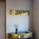Shiny Metal First Kalima Islamic Wall Art – La Ilaha Illallah Muhammadur Rasulullah Arabic Calligraphy | Premium Stainless Steel Wall Decor | Islamic Home Decor for Living Room, Ramadan & Eid Gift. | Size: 24" x 6" (60 x 16 cm) - Image 5