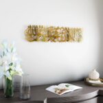 Shiny Metal First Kalima Islamic Wall Art – La Ilaha Illallah Muhammadur Rasulullah Arabic Calligraphy | Premium Stainless Steel Wall Decor | Islamic Home Decor for Living Room, Ramadan & Eid Gift. | Size: 24" x 6" (60 x 16 cm) - Image 6