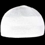 White Namaz Topi and Tasbih Mala - Pack of 1 Set - Image 3