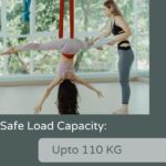 Streetup India® Lycra Fabric Aerial Swing/Yoga Hamock With 20 Feet Long Fabric With Carabiner and Ring (Maroon) - Image 6