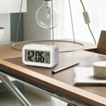 Lamisola Digital Alarm Clock for Heavy Sleepers, Digital Clock Table Clock for Study Table, Students, Office | Alarm Clock for Bedroom with Loud Sound, Automatic Sensor,Date & Temperature (White) - Image 8