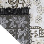 Luxurious & Elegant Chenille Janamaz Muslim Prayer Mat 27X50 inches | Janamaz/PrayerMat/Meditation Mat/Islamic Mat/Mat for Namaz/PrayerMat & Rug | Rectangle (White) - Image 4
