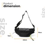 Tressential Waist Bag for Men Women | Cross Body Fanny Pack Sling Bag for Hiking, Travel, Camping, Outdoor Sports, Cycling | Money Belt with Adjustable Strap (Black) - Image 5