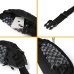 Tressential Waist Bag for Men Women | Cross Body Fanny Pack Sling Bag for Hiking, Travel, Camping, Outdoor Sports, Cycling | Money Belt with Adjustable Strap (Black) - Image 6