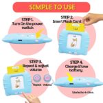 ZEENKIND English Arabic Flash Cards for Toddlers 3+ YO, 255 Flashcards 510 Sight Words Talking Flashcards to Learn Arabic for Kids, Rechargeable Pocket Speech Therapy Learning Card Bilingual Toys - Image 8