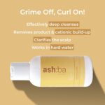 Ashba Botanics Clarifying Shampoo for Women & Men with Curly & Wavy Hair | Hard Water Expert To Deeply Cleanse, Remove Buildup & Exfoliate Scalp | with Vitamin C & Natural AHAs | Sulphate Free 100 ml - Image 3