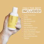 Ashba Botanics Clarifying Shampoo for Women & Men with Curly & Wavy Hair | Hard Water Expert To Deeply Cleanse, Remove Buildup & Exfoliate Scalp | with Vitamin C & Natural AHAs | Sulphate Free 100 ml - Image 7