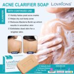 Acne Clarifier Soap with Tea Tree Oil, Alovera Extract, 2% Salicylic Acid, Vitamin E, 75g Bar for All Skin Types (1) - Image 4