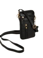 CHIMERA Original Leather Mobile Cross Body Sling Bag | Waist Pouch | Up to 6 Inches Mobile Phone for Men & Women (Black) - Image 3