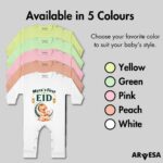 ARVESA My First Eid Baby Girl Jumpsuit Cotton 0–12 Months Design No 2130 My First Eid - Image 4